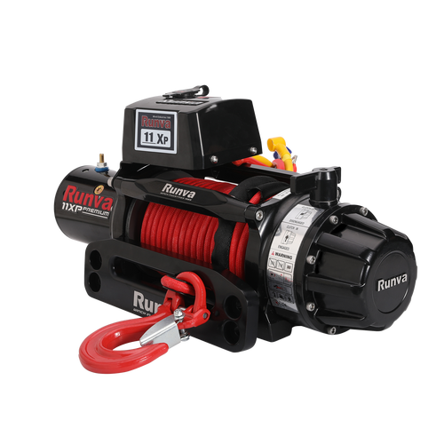 Runva 11XP PREMIUM RED Edition 12V with Synthetic Rope